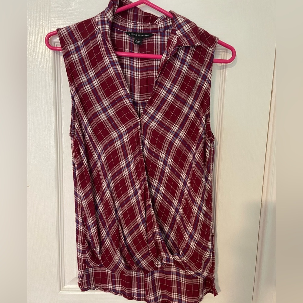 Rock and republic plaid shirt